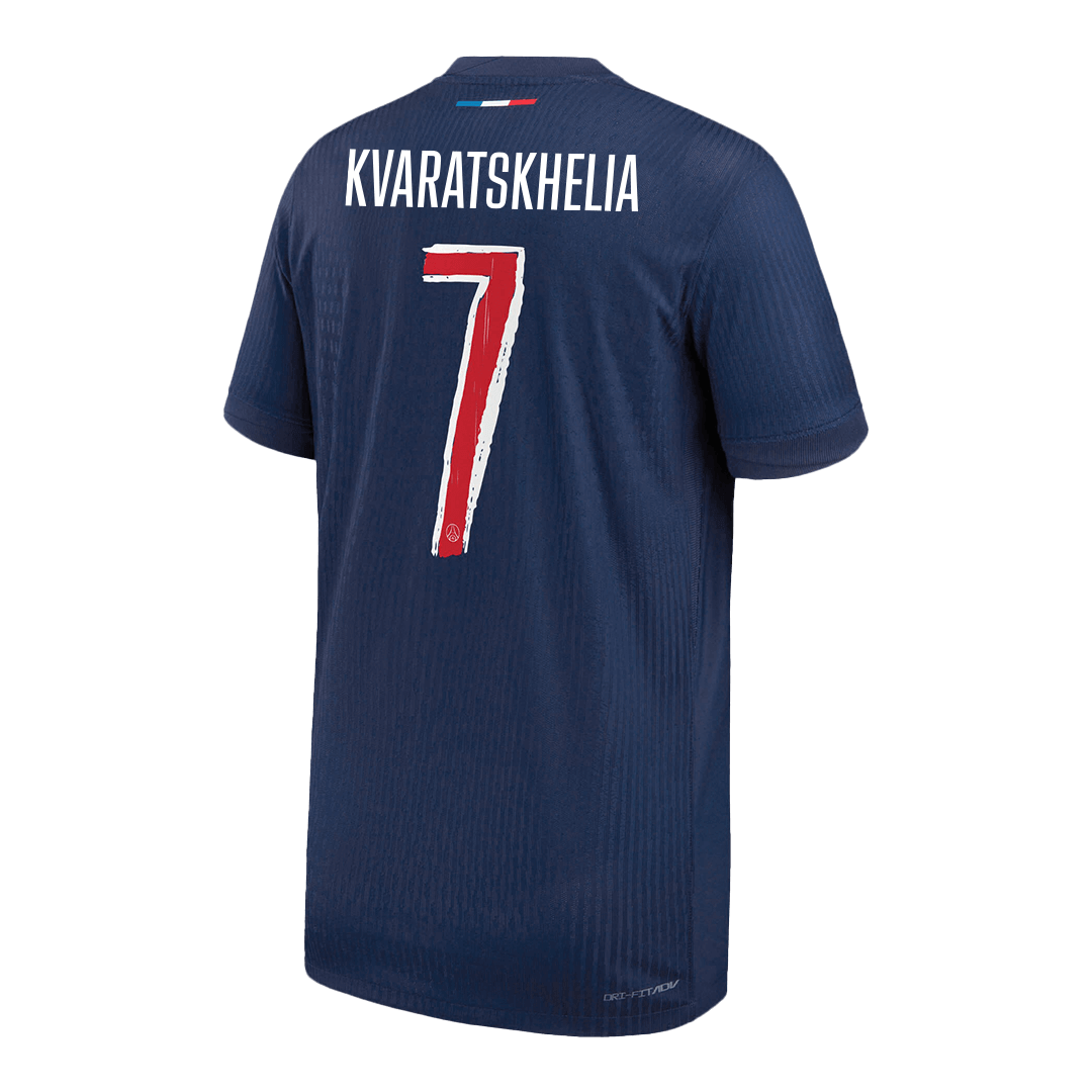 PSG KVARATSKHELIA #7 Custom Player Version Home Soccer Jersey - UCL