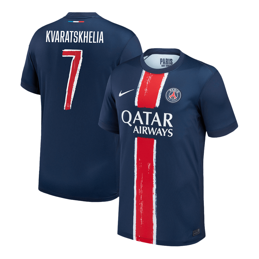 PSG KVARATSKHELIA #7 Soccer Jersey Home Custom Shirt - UCL - bestsoccerstore