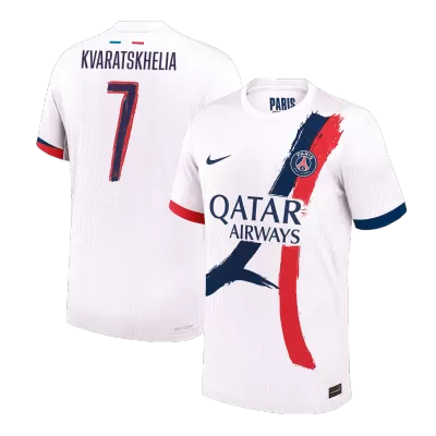Authentic KVARATSKHELIA #7 Soccer Jersey PSG Away Shirt 2024/25 - UCL - bestsoccerstore