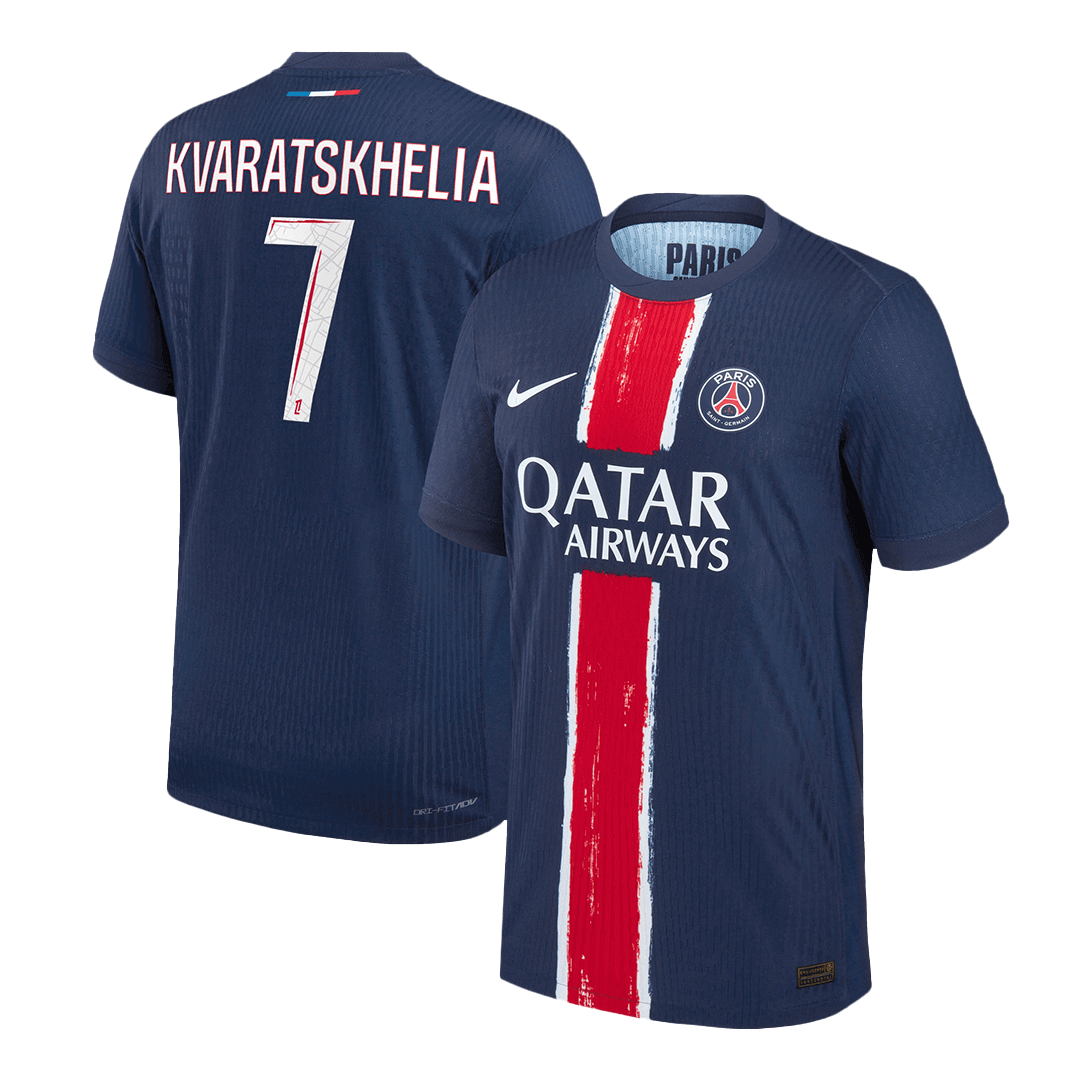 PSG KVARATSKHELIA #7 Custom Player Version Home Soccer Jersey - bestsoccerstore