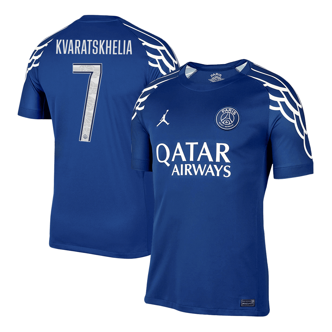 PSG KVARATSKHELIA #7 Soccer Jersey Fourth Away Custom Shirt - UCL - bestsoccerstore