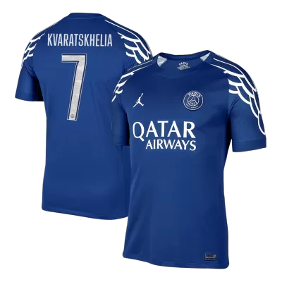 KVARATSKHELIA #7 PSG Soccer Jersey Fourth Away Custom Shirt 2024/25 - UCL - bestsoccerstore