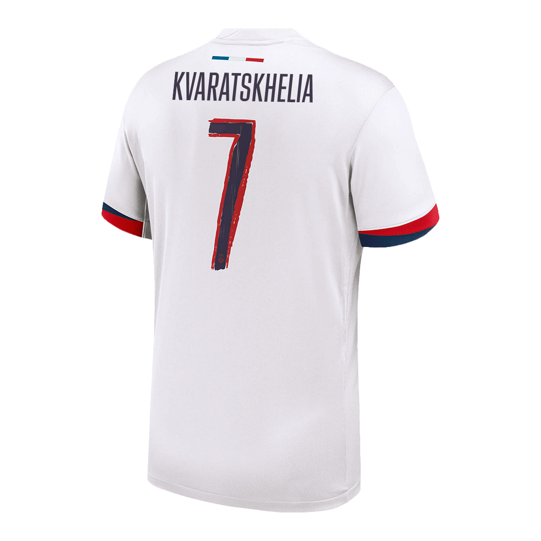 KVARATSKHELIA #7 PSG Soccer Jersey Away 2025/26 Custom Shirt - UCL