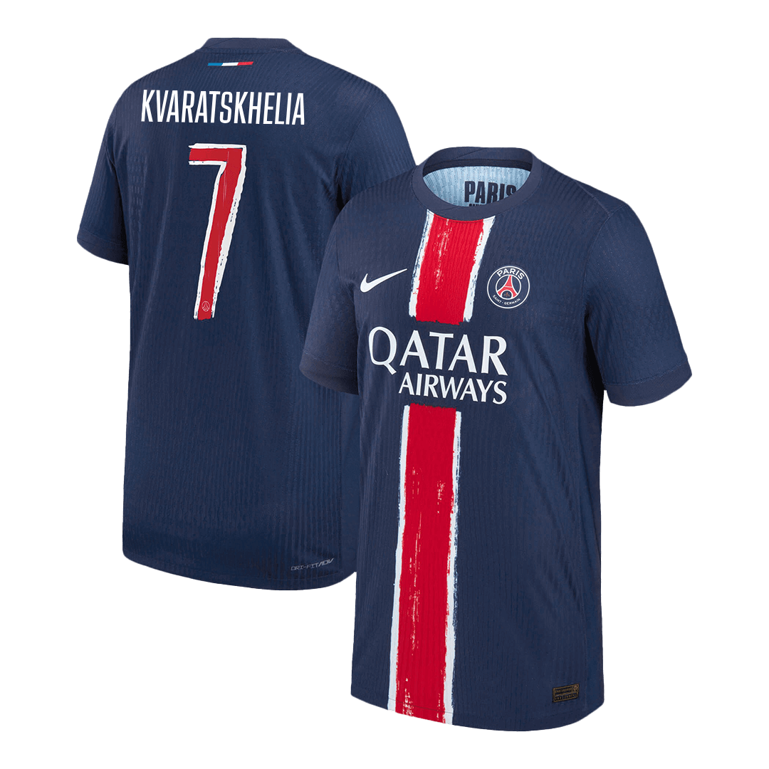 PSG KVARATSKHELIA #7 Custom Player Version Home Soccer Jersey - UCL - bestsoccerstore