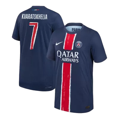 Authentic KVARATSKHELIA #7 Soccer Jersey PSG Home Shirt 2024/25 - UCL - bestsoccerstore