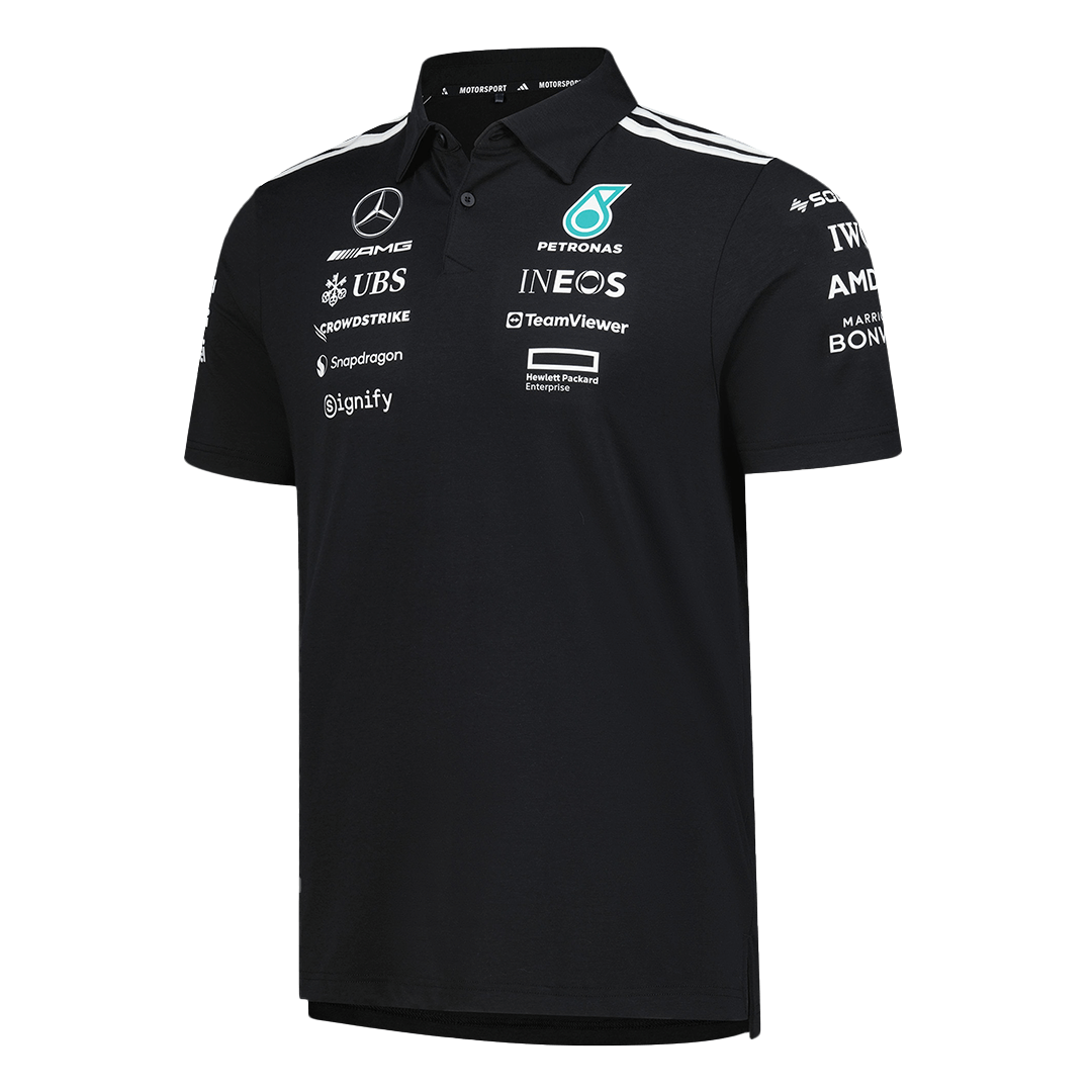 Mercedes AMG Petronas F1 Racing Team Black T-Shirt 2025 - bestsoccerstore