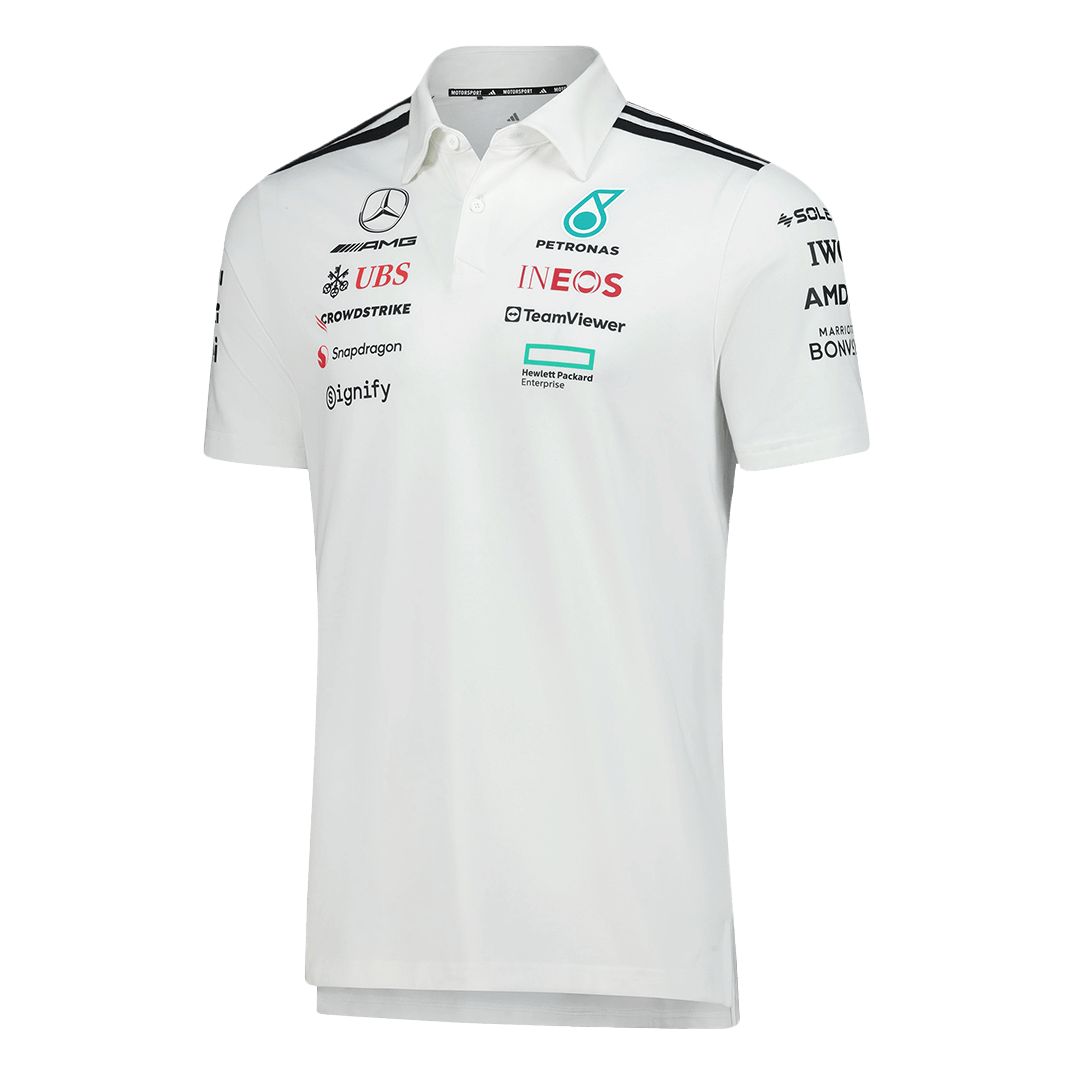 Mercedes AMG Petronas F1 Racing Team White T-Shirt 2025 - bestsoccerstore