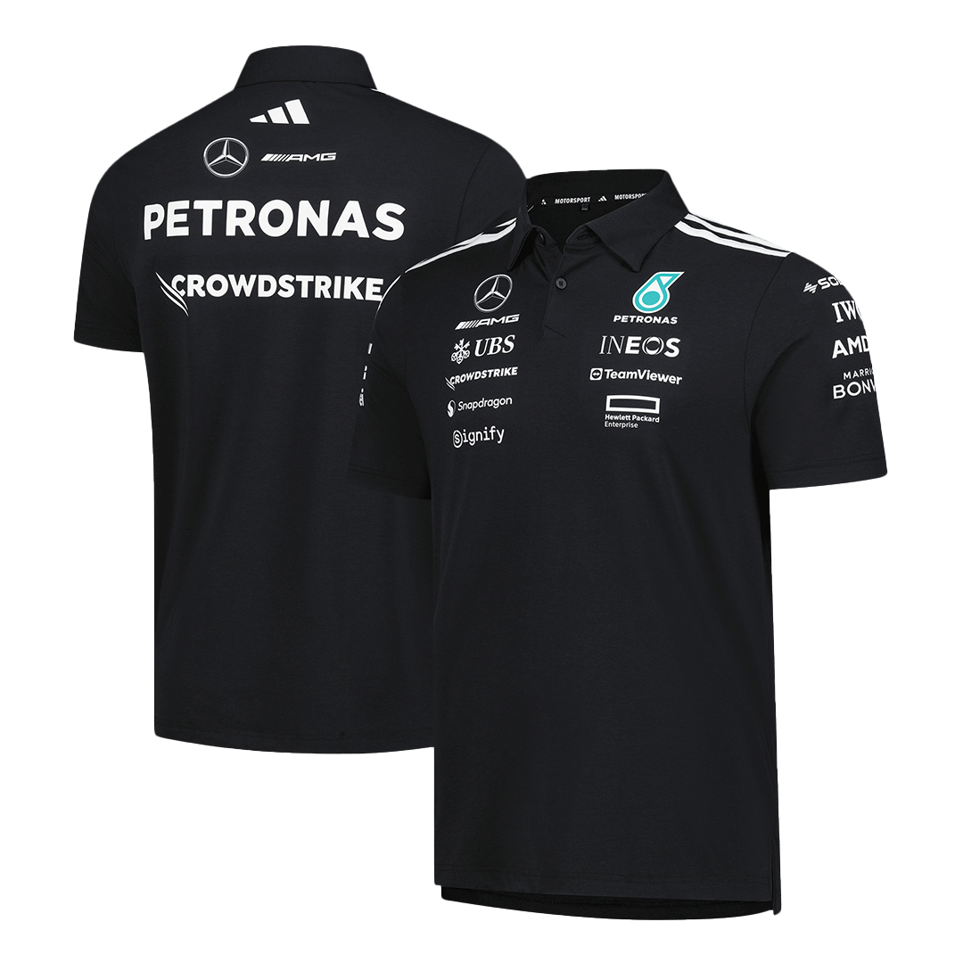 Mercedes AMG Petronas F1 Racing Team Black T-Shirt 2025 - bestsoccerstore