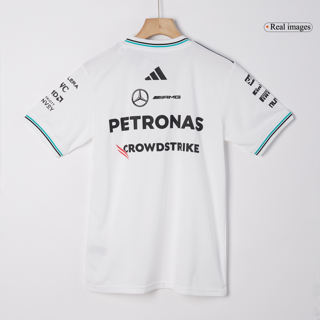 Mercedes AMG Petronas F1 Racing Team White T-Shirt 2025 - bestsoccerstore