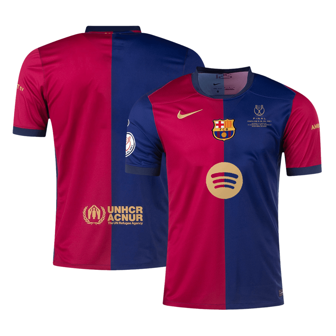Barcelona Jersey Custom Soccer Jersey Home Copa del Rey Final