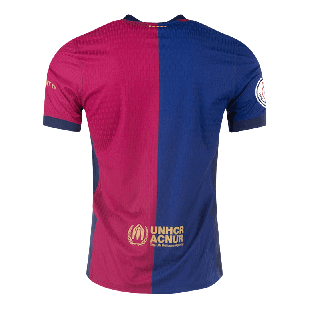 Barcelona Home Custom Player Version Soccer Jersey - Copa del Rey Final