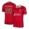 Authentic CHAMPIONS #20 Soccer Jersey Liverpool Home Shirt 2024/25 - bestsoccerstore