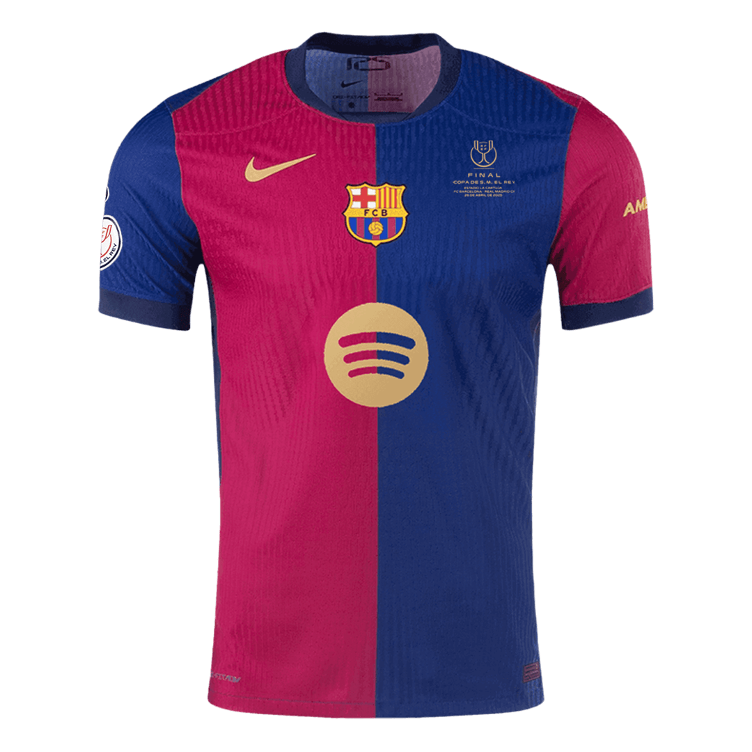 Barcelona Home Custom Player Version Soccer Jersey - Copa del Rey Final - bestsoccerstore