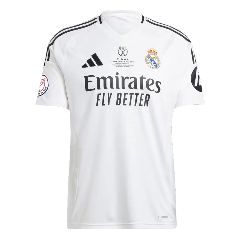 Real Madrid Jersey Custom Soccer Jersey Home 2024/25 Copa del Rey Final - bestsoccerstore