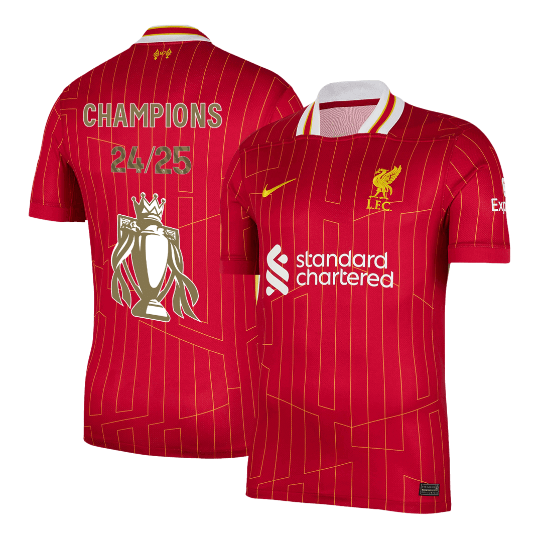 Liverpool Soccer Jersey Home Custom Shirt - bestsoccerstore