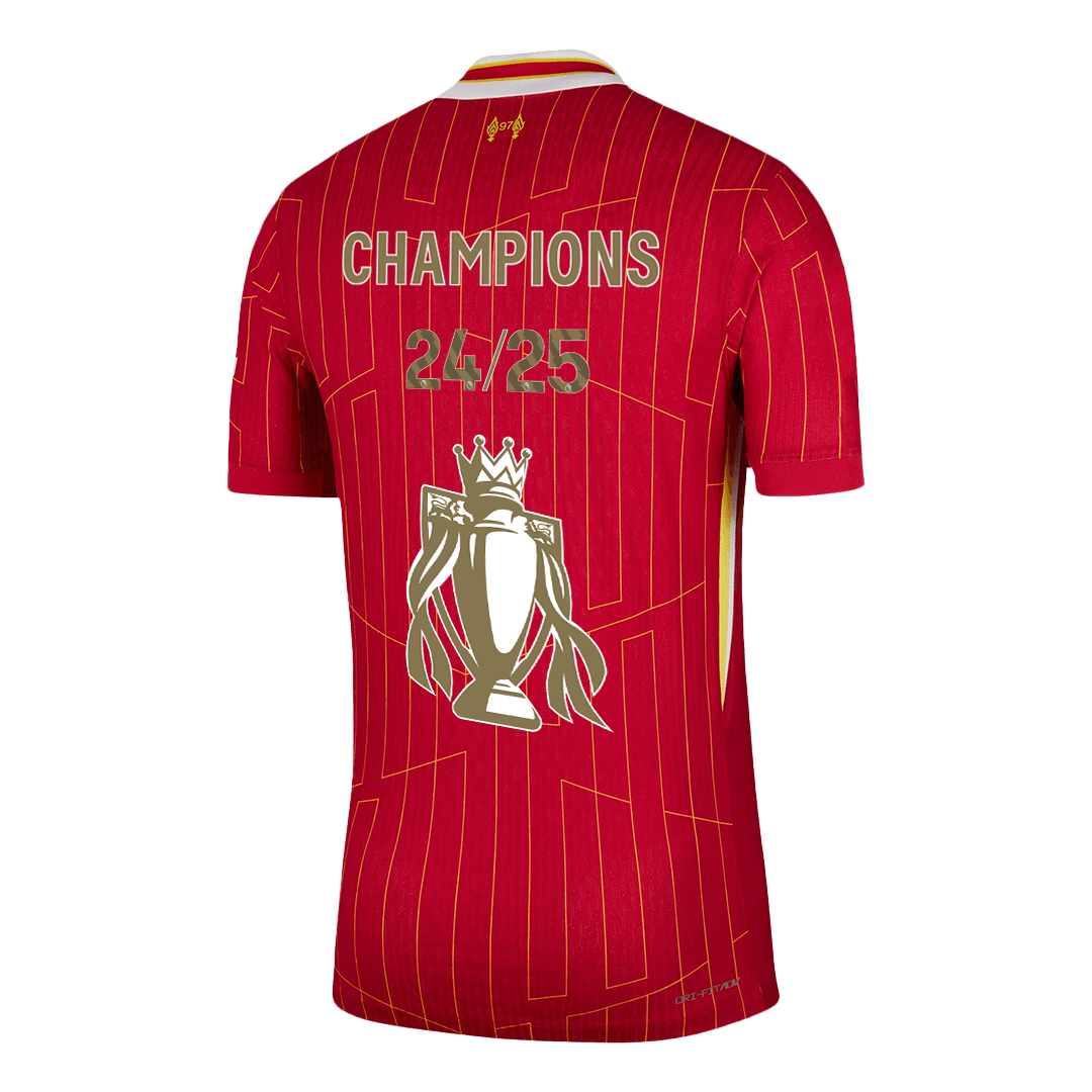 Liverpool Custom Player Version Home Soccer Jersey - CHAMPIONS 24/25