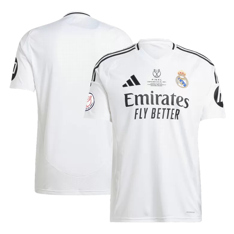 Real Madrid Jersey Custom Soccer Jersey Home 2024/25 Copa del Rey Final - bestsoccerstore