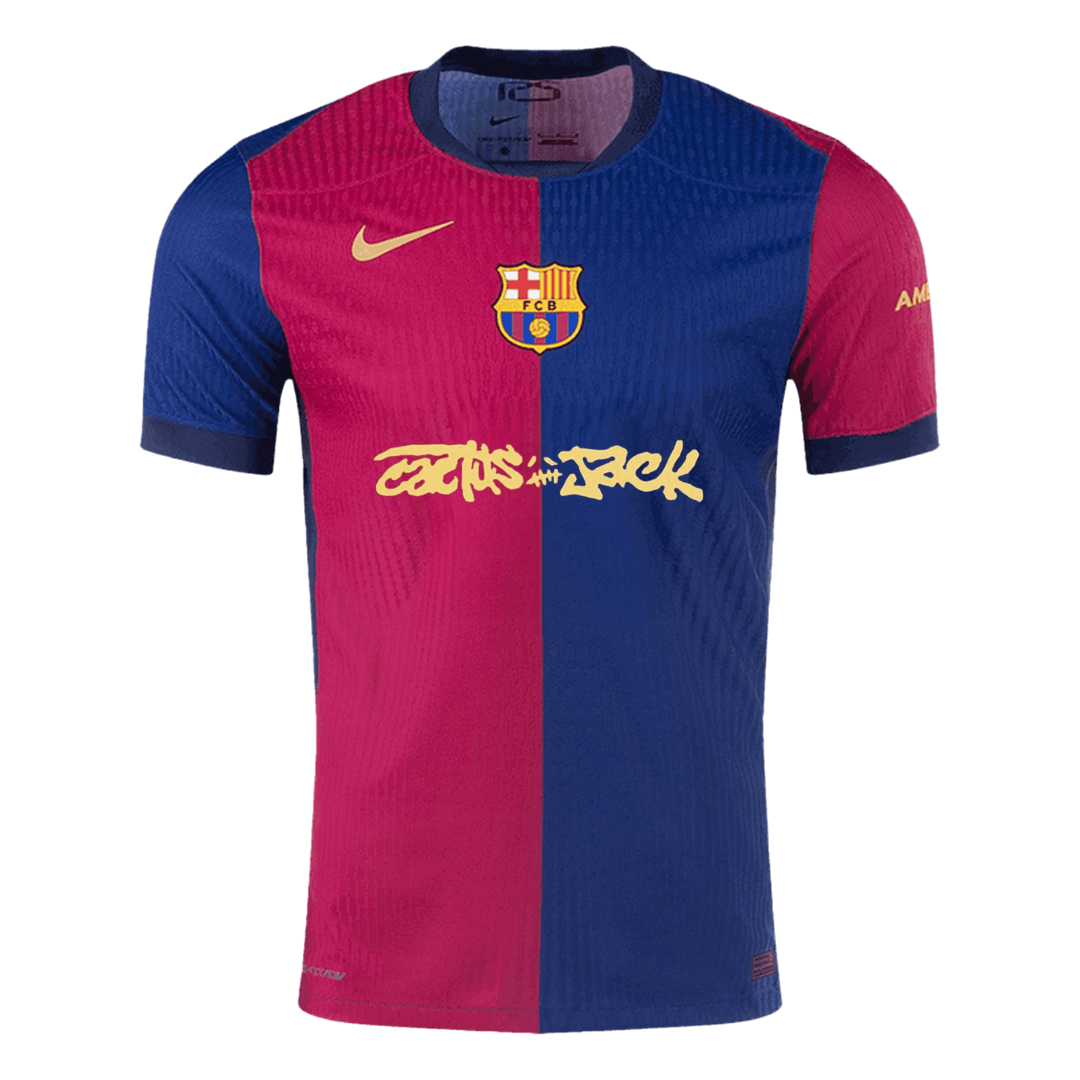 Barcelona X Travis Scott Home Custom Player Version Soccer Jersey - bestsoccerstore