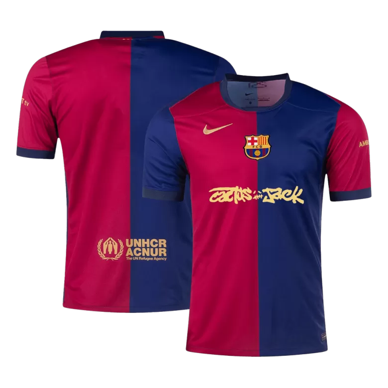 Barcelona X Travis Scott Jersey Custom Soccer Jersey Home 2024/25 - bestsoccerstore