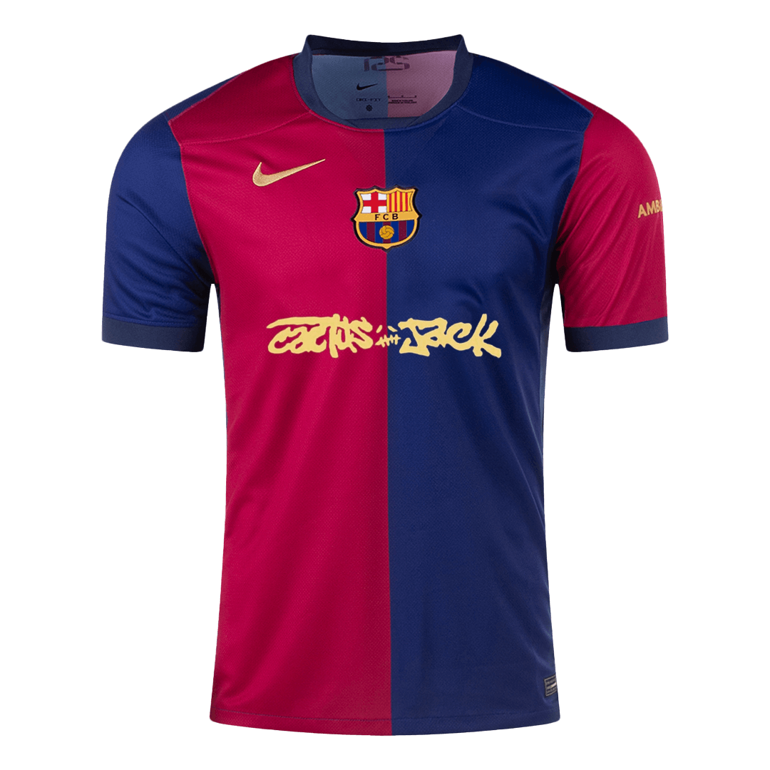 Barcelona X Travis Scott Jersey Custom Soccer Jersey Home - bestsoccerstore