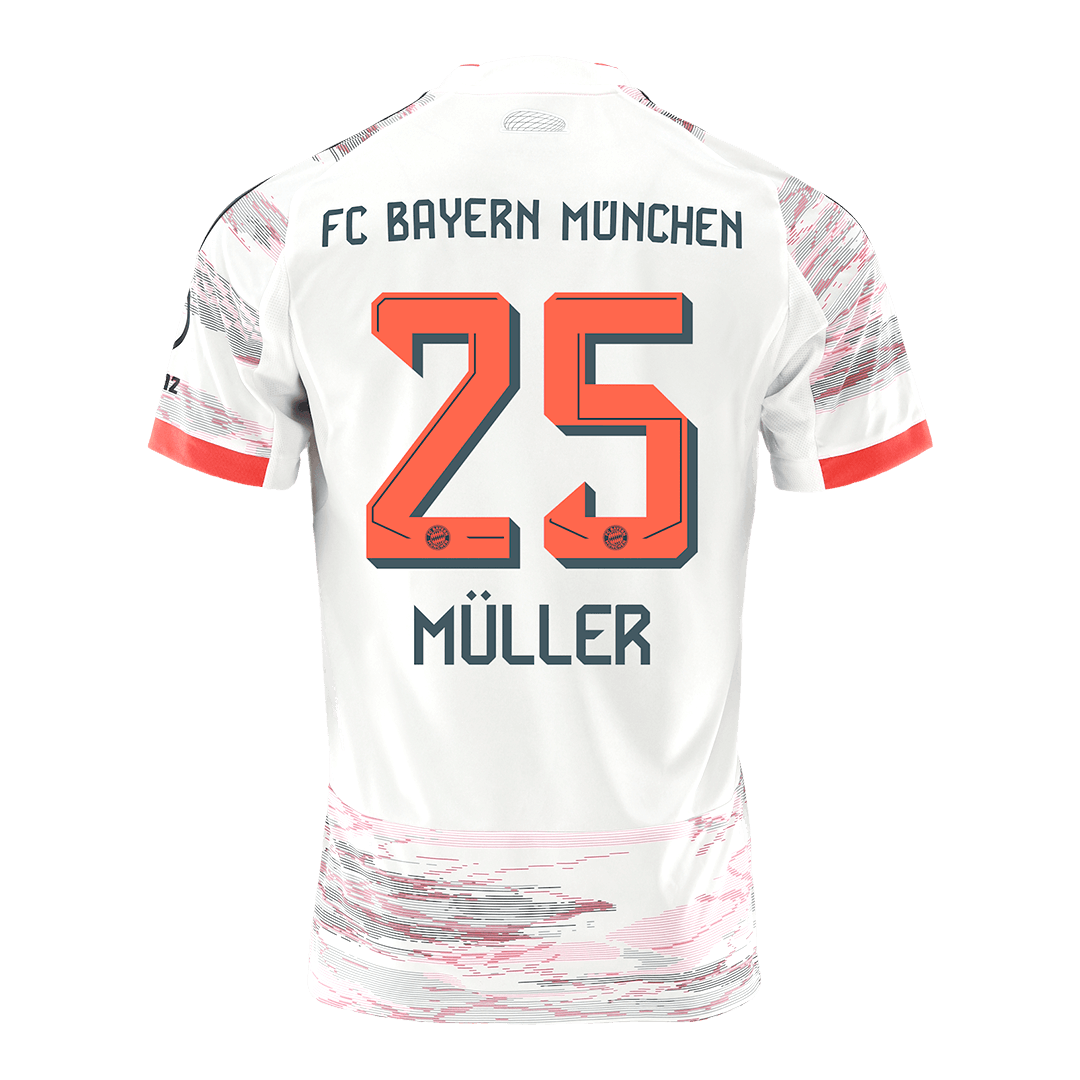 Bayern Munich MÜLLER #25 Soccer Jersey Away Custom Shirt 2025/26 - bestsoccerstore