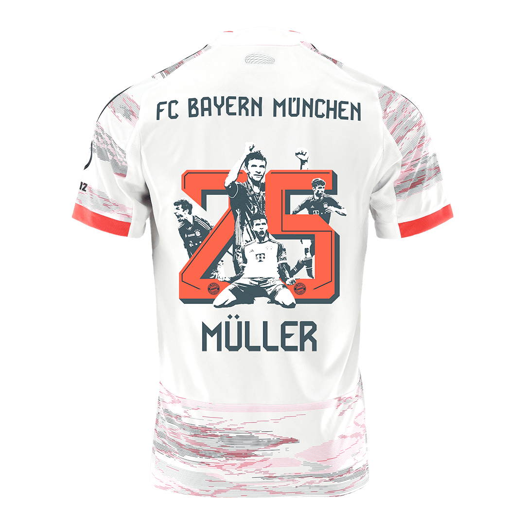 Bayern Munich MÜLLER Special #25 Soccer Jersey Away Custom Shirt 2025/26 - bestsoccerstore