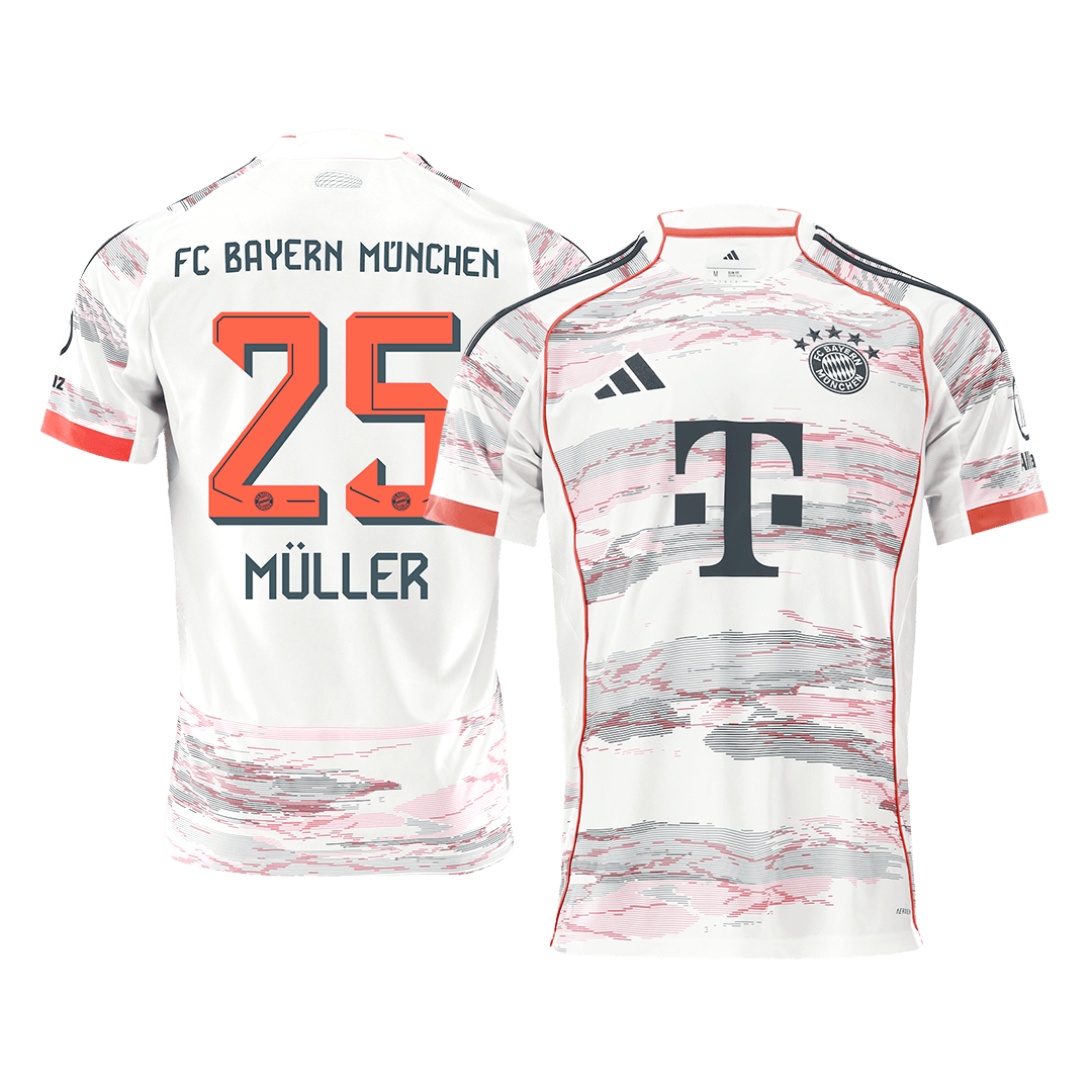 Bayern Munich MÜLLER #25 Soccer Jersey Away Custom Shirt 2025/26 - bestsoccerstore