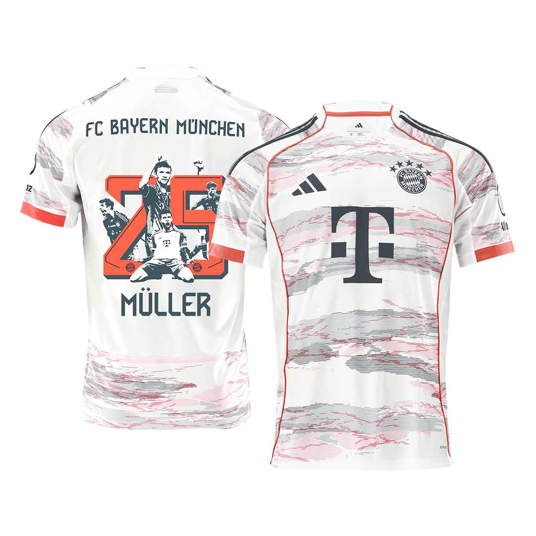 Bayern Munich MÜLLER Special #25 Soccer Jersey Away Custom Shirt 2025/26 - bestsoccerstore