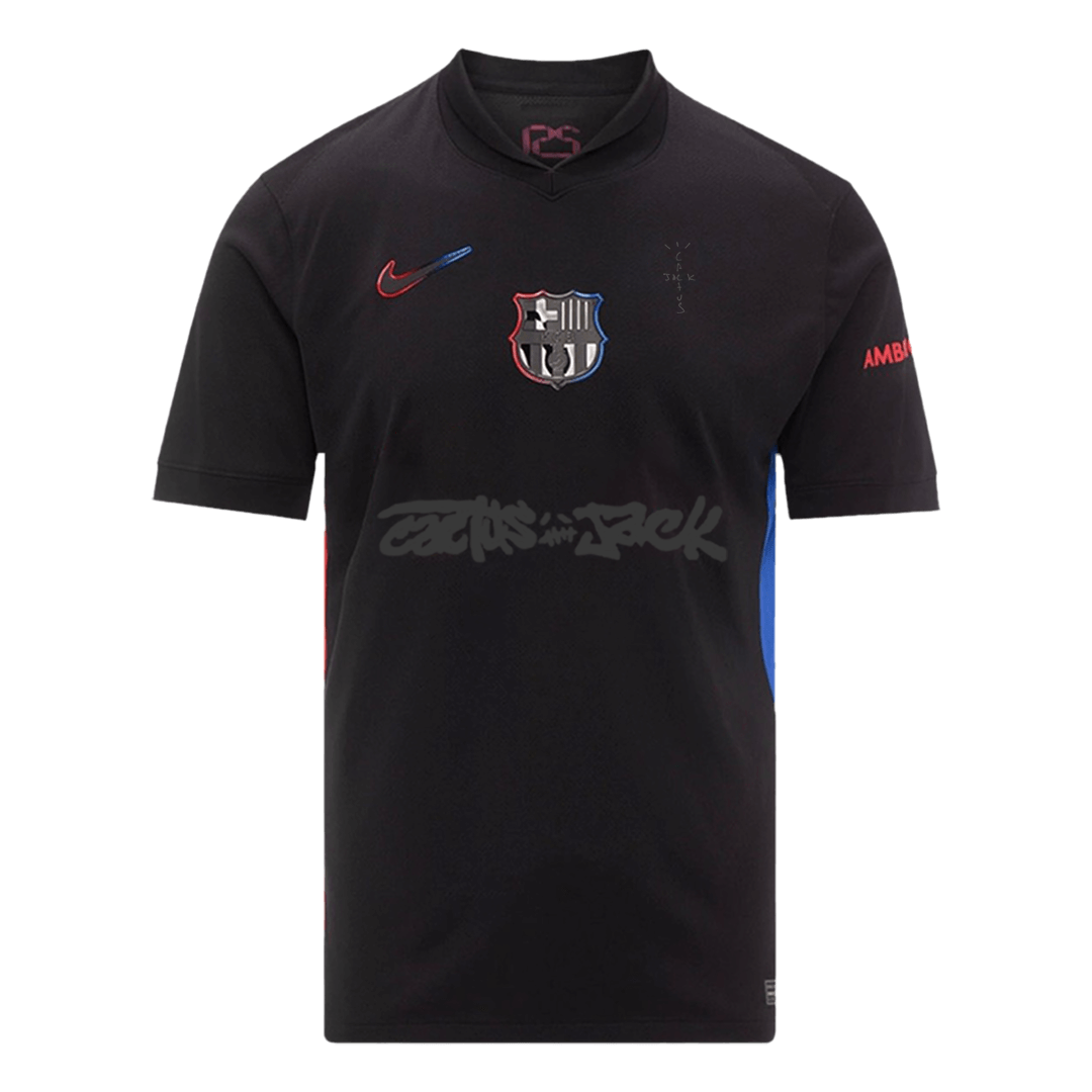 Barcelona X Travis Scott Soccer Jersey Away Custom Shirt - bestsoccerstore