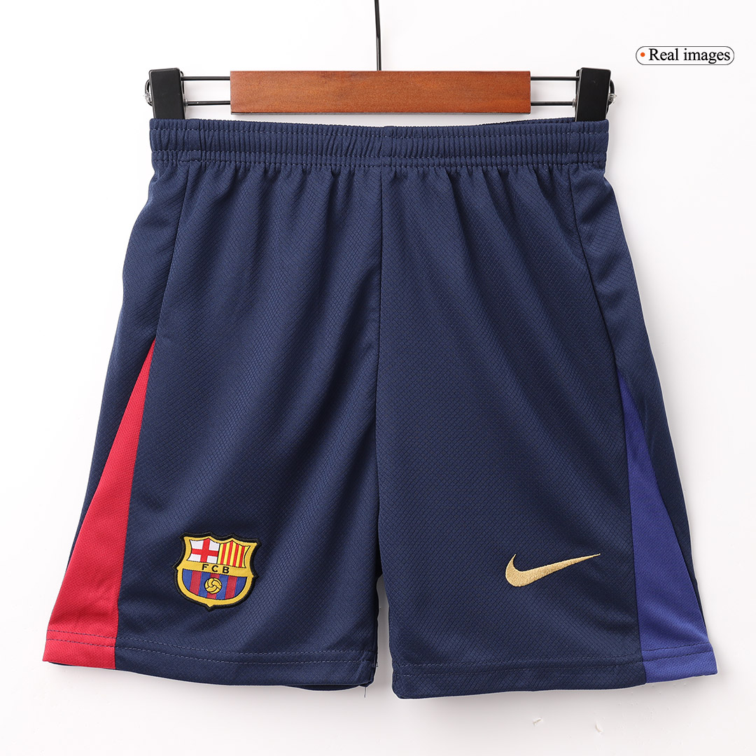 Kids Barcelona Custom Home Soccer Kits - bestsoccerstore
