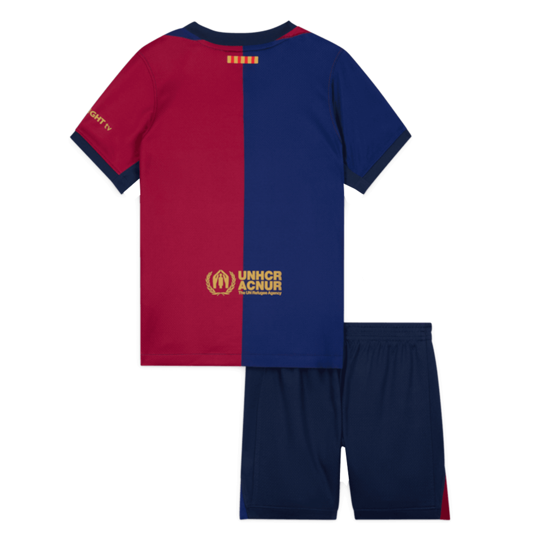 Kids Barcelona X Travis Scott Custom Home Soccer Kits - bestsoccerstore