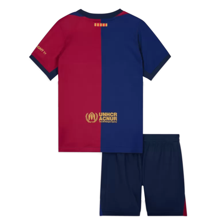 Kids Barcelona X Travis Scott Custom Home Soccer Kits 2024/25 - bestsoccerstore