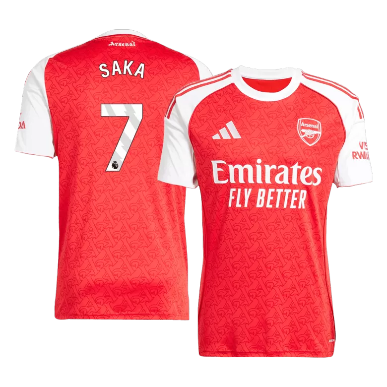 SAKA #7 Arsenal Soccer Jersey Home Custom Shirt 2025/26 - bestsoccerstore
