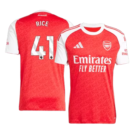 RICE #41 Arsenal Soccer Jersey Home Custom Shirt 2025/26 - bestsoccerstore