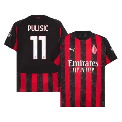 AC Milan Jersey Custom PULISIC #11 Soccer Jersey Home 2025/26 - bestsoccerstore