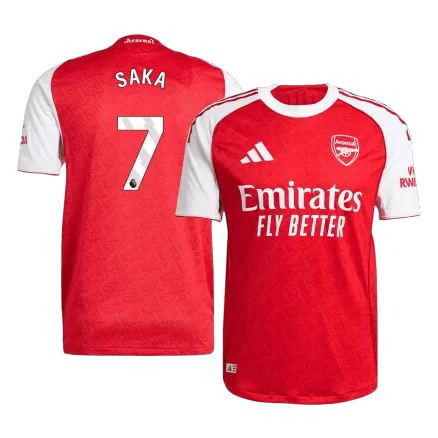 Authentic SAKA #7 Soccer Jersey Arsenal Home Shirt 2025/26 - bestsoccerstore
