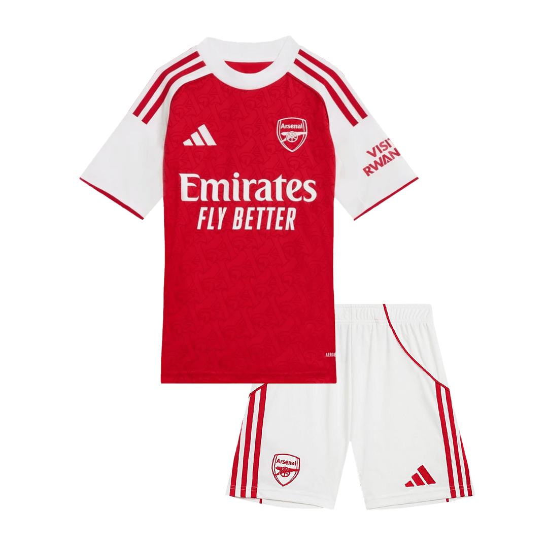 Kids Arsenal Custom Home Soccer Kits 2025/26 - bestsoccerstore
