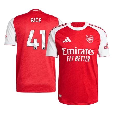 Authentic RICE #41 Soccer Jersey Arsenal Home Shirt 2025/26 - bestsoccerstore