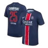 Authentic CHAMPIONS #25 Soccer Jersey PSG Home Shirt 2024/25 CHAMPIONS OF EUROPE - bestsoccerstore