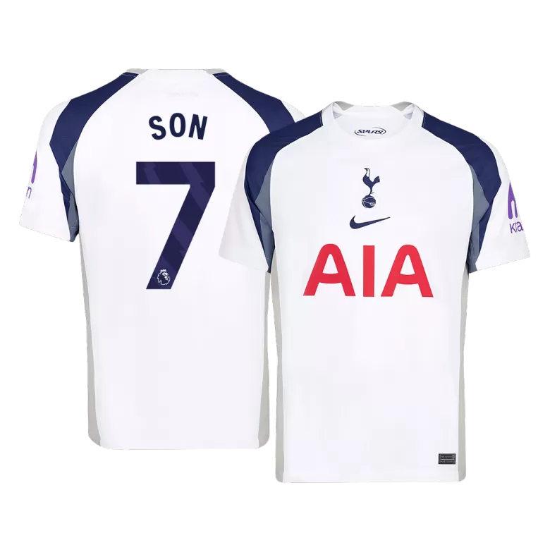 SON #7 Tottenham Hotspur Soccer Jersey Home Custom Shirt 2025/26 - bestsoccerstore