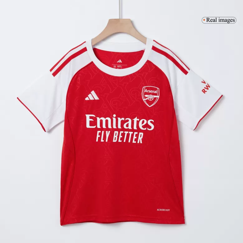 Kids Arsenal Custom Home Soccer Kits 2025/26 - bestsoccerstore