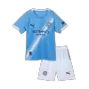 Kids Manchester City Custom Home Soccer Kits 2025/26 - bestsoccerstore