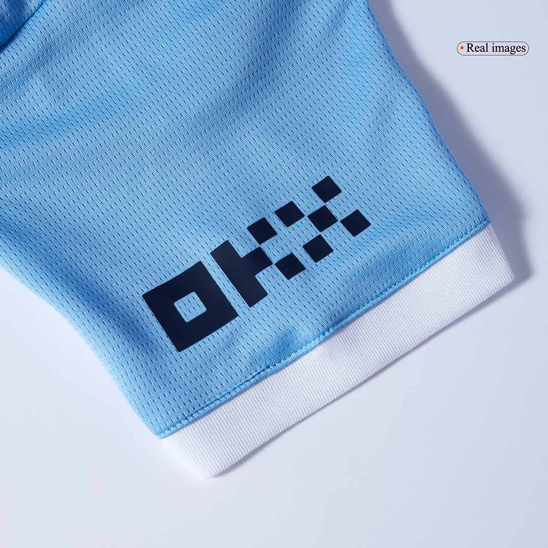 [Free]Kids Manchester City Custom Home Soccer Kits 2025/26 - bestsoccerstore