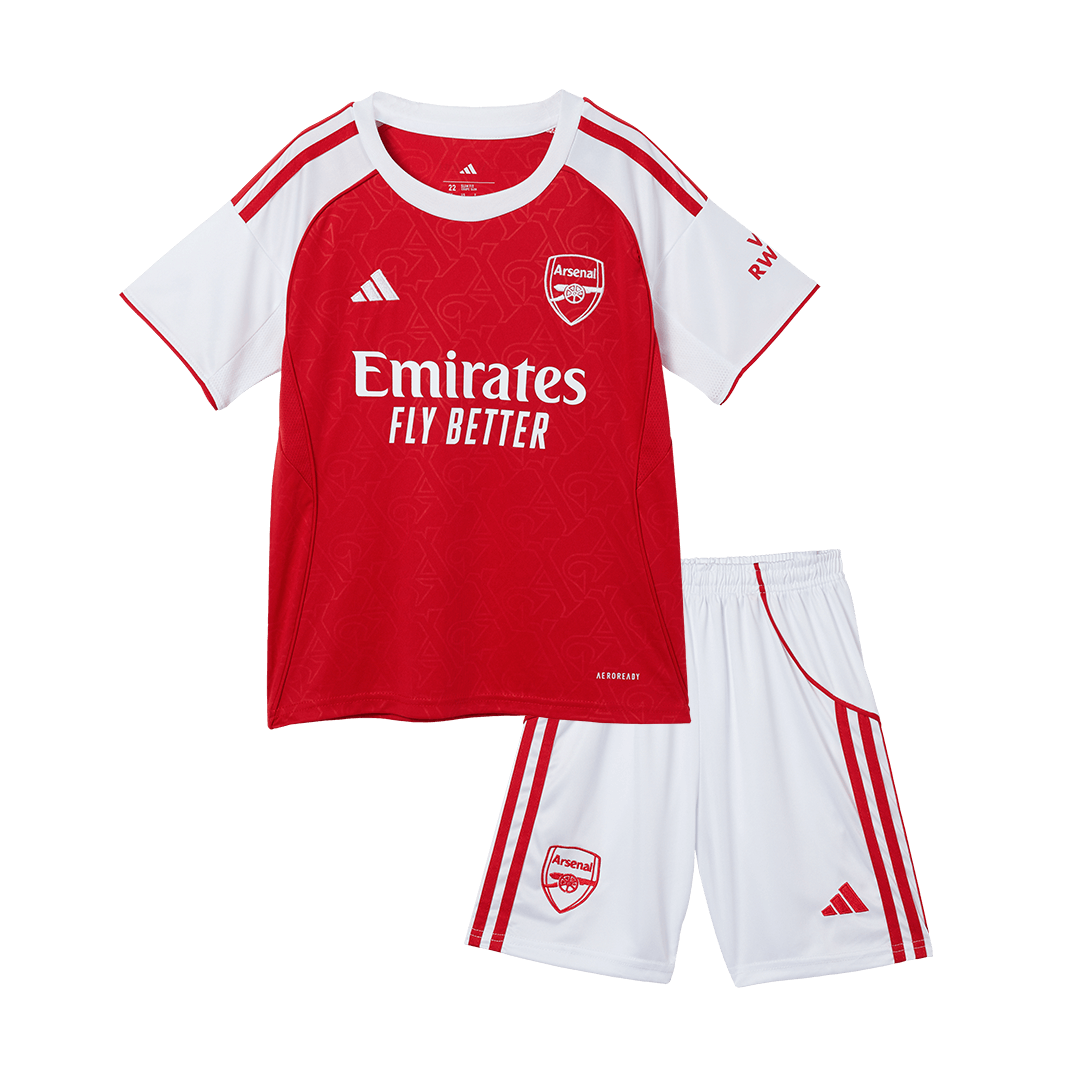 Kids Arsenal Custom Home Soccer Kits 2025/26