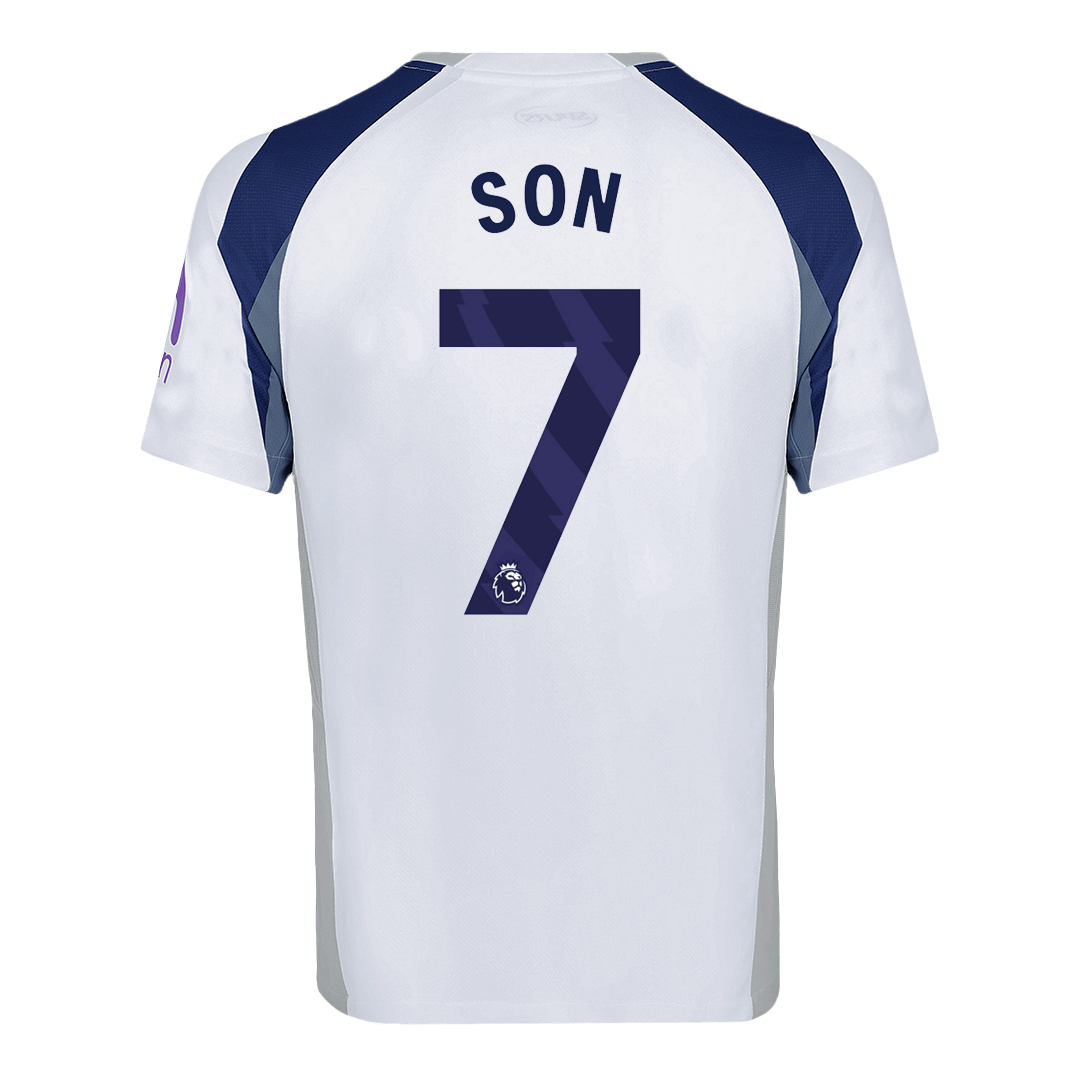 SON #7 Tottenham Hotspur Soccer Jersey Home Custom Shirt 2025/26