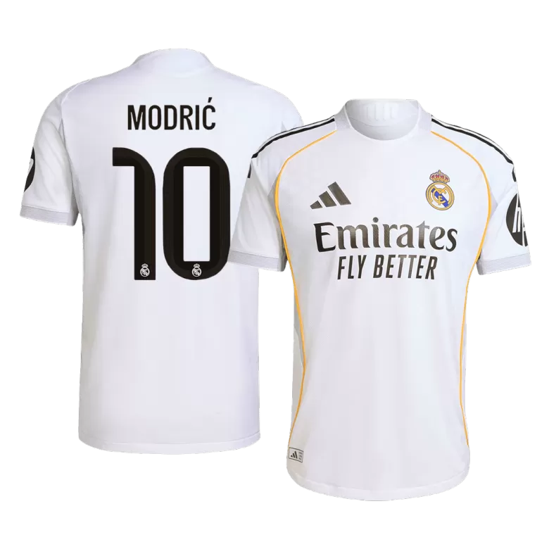 Authentic MODRIĆ #10 Soccer Jersey Real Madrid Home Shirt 2025/26 - bestsoccerstore