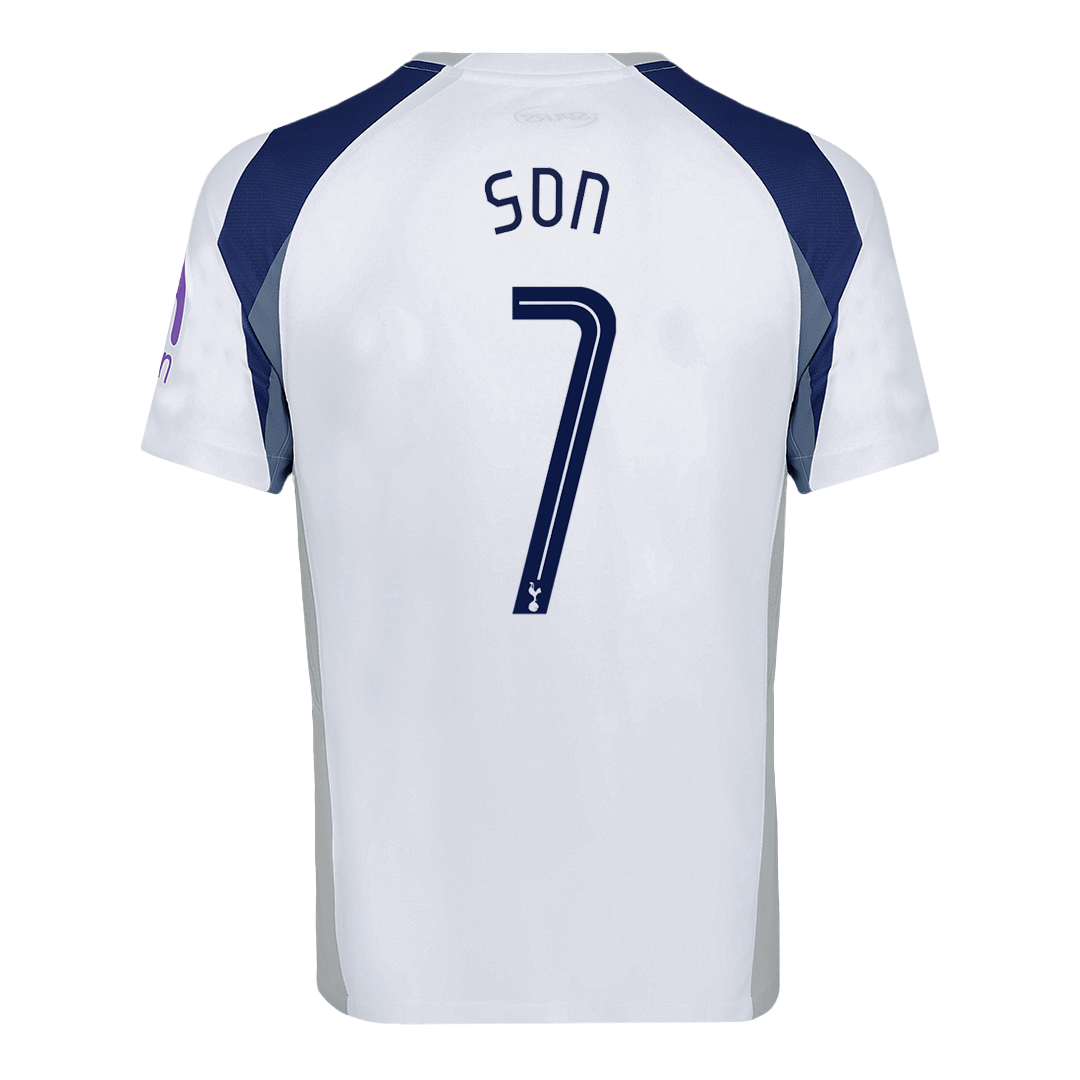 SON #7 Tottenham Hotspur Soccer Jersey Home Custom Shirt 2025/26 - UCL