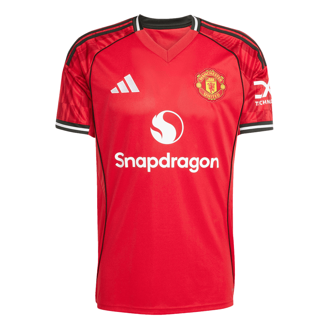 [Free] Manchester United Soccer Jersey Home Custom Shirt 2025/26 - bestsoccerstore