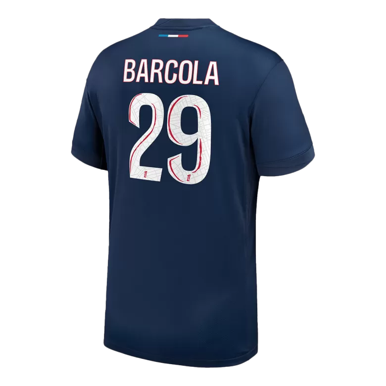 BARCOLA #29 PSG Soccer Jersey Home Custom Shirt 2024/25 - bestsoccerstore