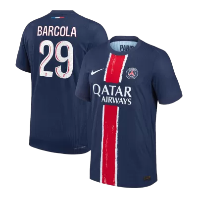 Authentic BARCOLA #29 Soccer Jersey PSG Home Shirt 2024/25 - bestsoccerstore